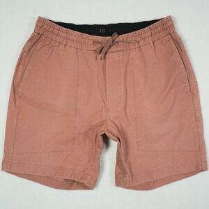 Lululemon Bowline Mens Dusty Clay‎ Utility Shorts Size Large Drawstring 7in